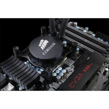 CORSAIR – COOLER HYDRO H55 HP LIQUID CW-9060010-WW – 120 mm. Compatibilidad: AMD (AM2, AM3, AM4, FM1), INTEL LGA (1150, 1151, 1155, 1156, 1366, 2011, 2011-3).